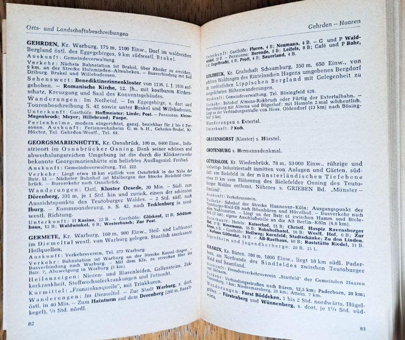 Ostwestfalen Reiseführer 1962