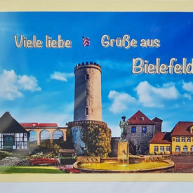 Postkarte Bielefeld Collage