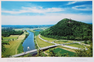 Postkarte Porta Westfalica