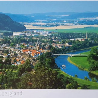 Postkarte Höxter Blick vom Rodeneckturm