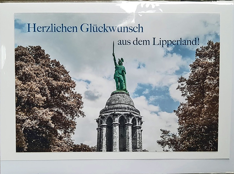 Postkarte Hermannsdenkmal Lipperland