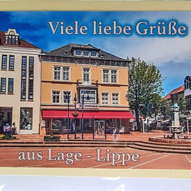 Postkarte Lage Lippe Innenstadt