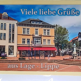 Postkarte Lage Lippe Innenstadt