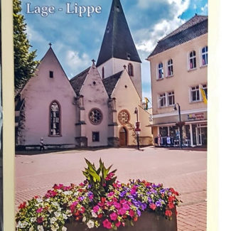 Postkarte Lage Lippe Marktkirche