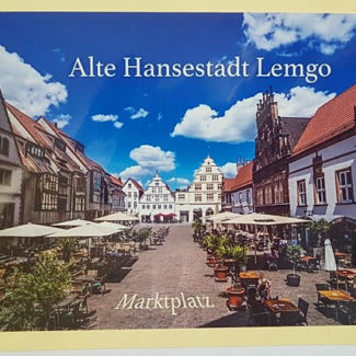 Postkarte Lemgo Marktplatz