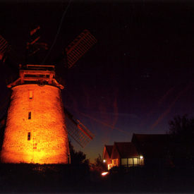 Liesbergmühle Enger bei Nacht