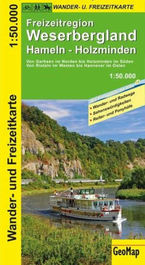 Wander- und Freizeitkarte Weserbergland